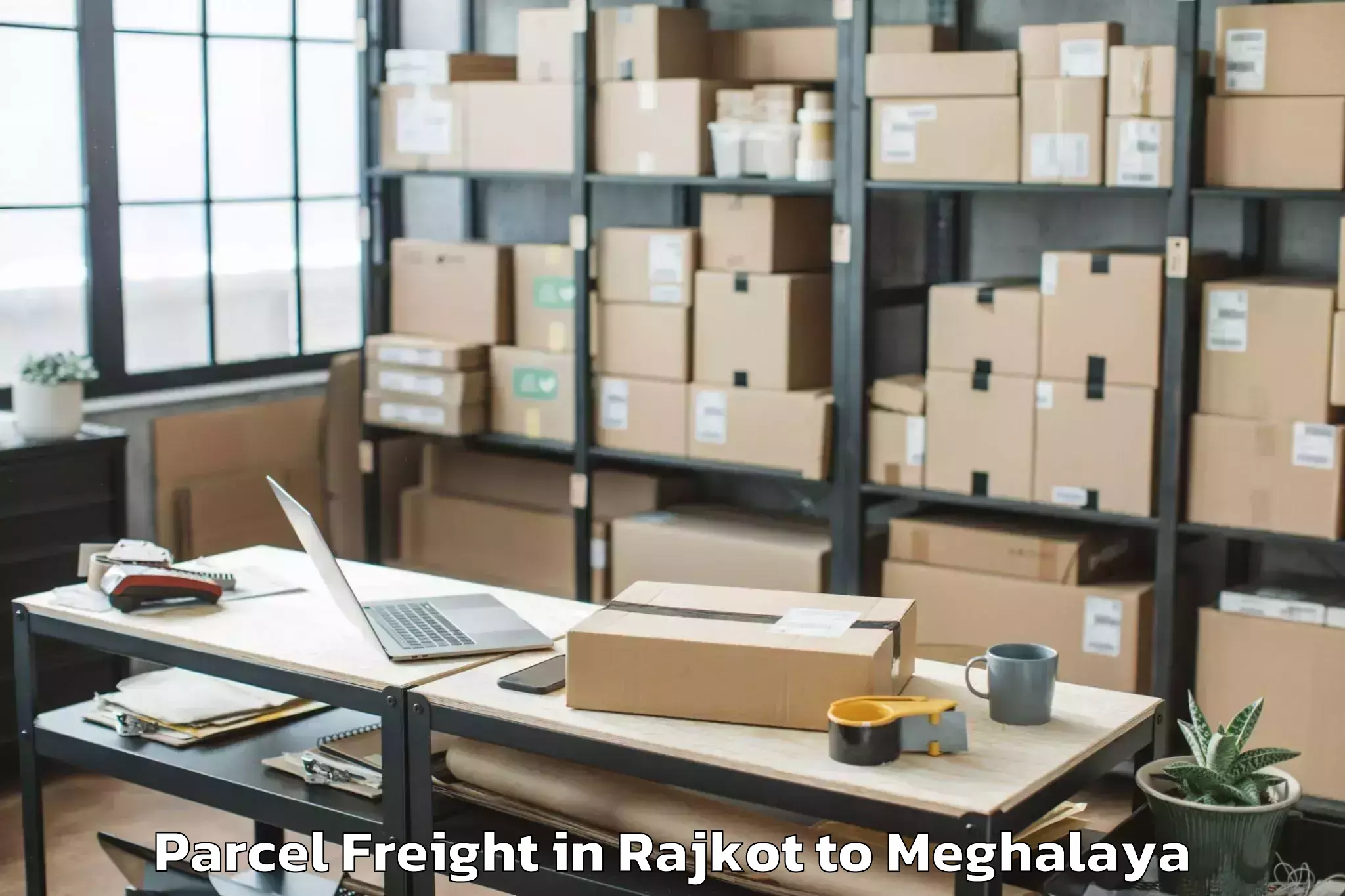 Hassle-Free Rajkot to Amlarem Parcel Freight